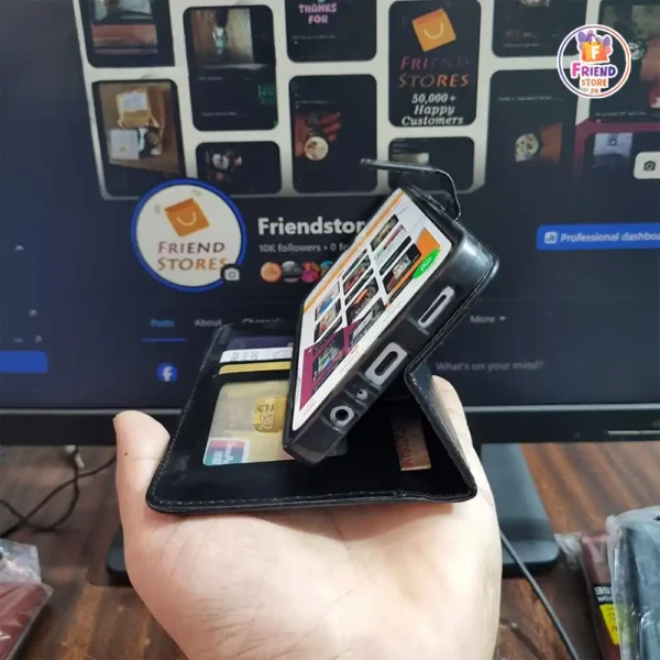Buy Samsung Galaxy A06 Leather Flip Cover | Friend Store