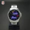 custom-photo-name-printed-wrist-watch-for-men Customize photo and name printed wrist watch for men metal chain stainless steel