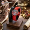 custom-photo-printed-watch-for-women-red-ladies-strap-friend-store customize photo printed wrist watch for women red soft silicone strap