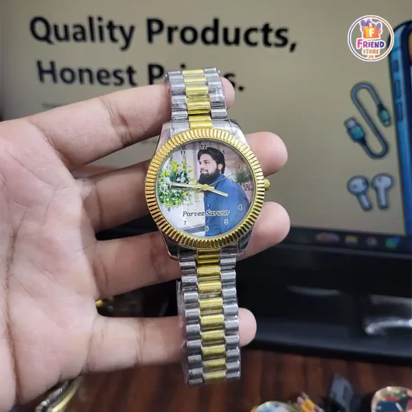 custom-photo-watch Custom dial photo printed wrist watch for men
