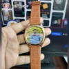custom-photo-watch-brown-leather-strap-friend-store customize photo printed wrist watch for men brown leather strap