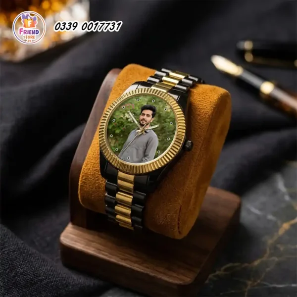 black gold watch