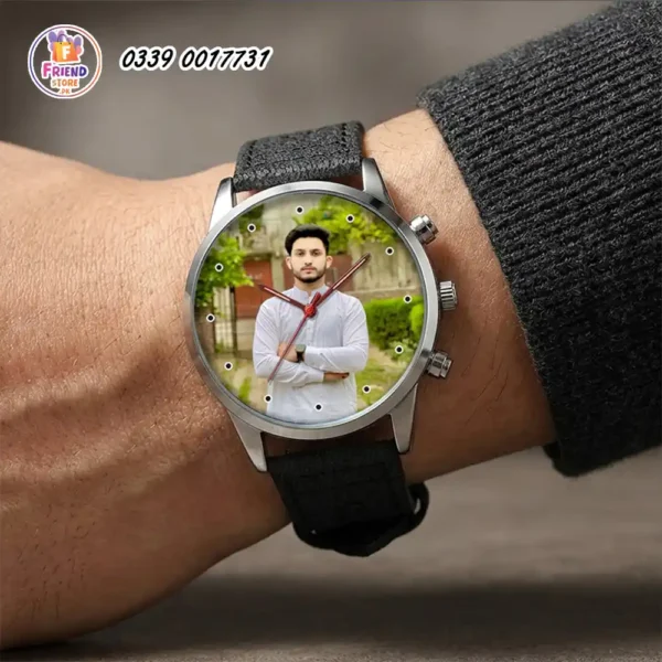 custom photo watch leather strap