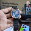 custom-wrist-watch-for-men Custom Photo Wrist Watch for Men – Black Silicone-Coated ABS Strap