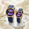 customize-photo-and-name-printed-wrist-watch-for-couple-leather-strap-friend-store customized photo and name printed couple watch