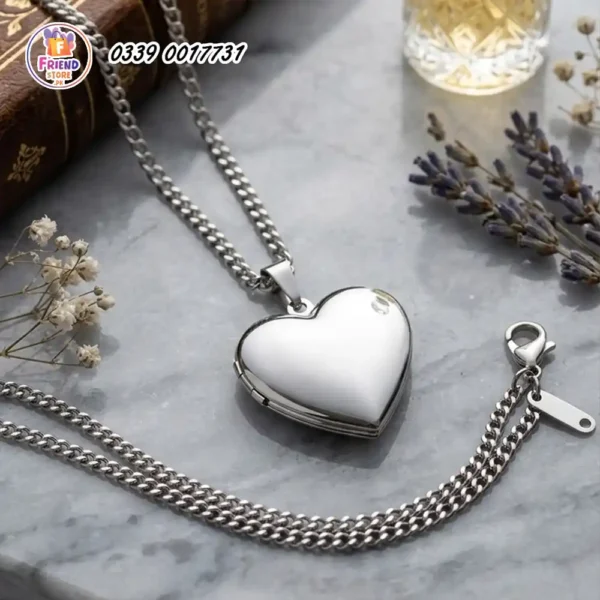 customize-photo-print-locket-heart-shape-stainless-steel-friend-store Customized photo printed heart shape locket stainless steel chain