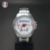 Custom photo and name print wrist watch