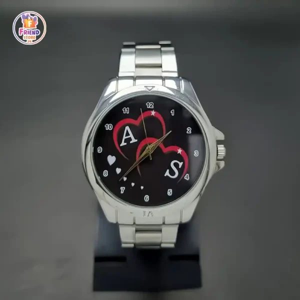 customized-photo-name-printed-wrist-watch-for-men Customize photo and name printed wrist watch for men metal chain stainless steel