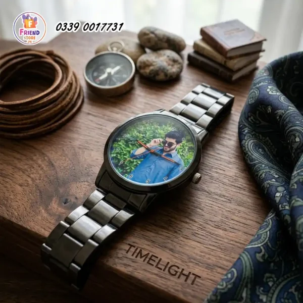customized-photo-watch-black-metal-chain-friend-store Custom Photo Watch – Personalized Black Metal Chain Wristwatch