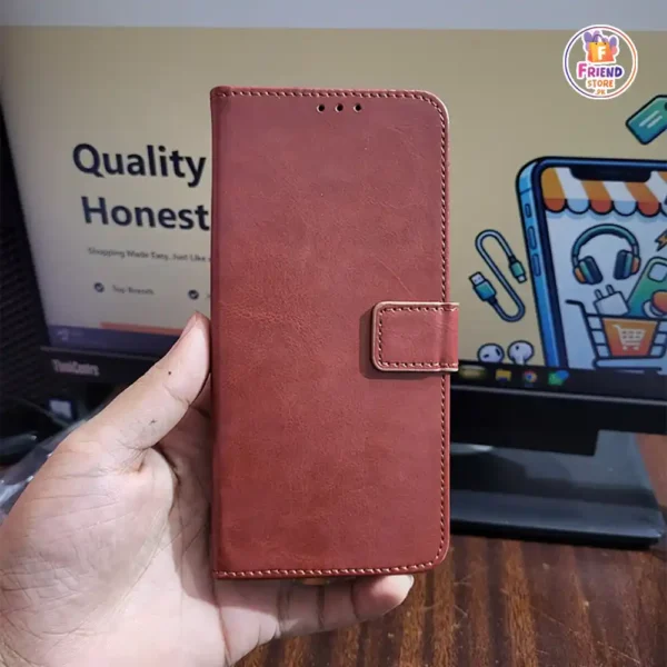 infinix-smart-5-6-book-flip-cover Infinix Smart 5 Flip Cover - Premium Wallet Case for Smart 5 & Smart 6