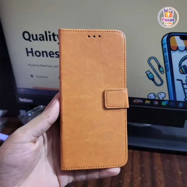 infinix-smart-8-flip-cover Infinix Smart 8 Flip Cover – Premium Leather Wallet Back Case | Friend Store