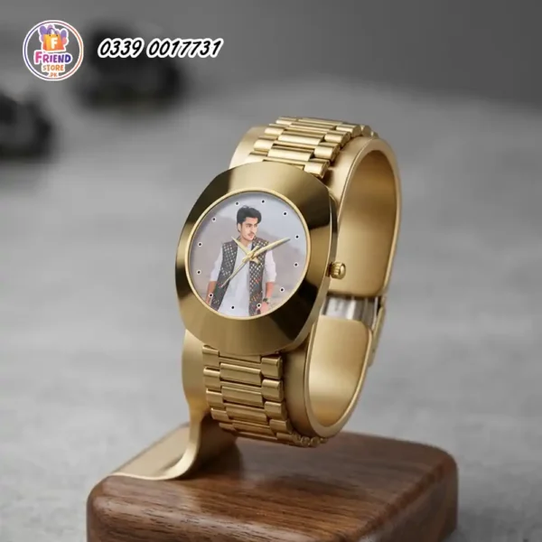 photo-watch-for-men-customize-golden-metal-chain-for-men-friend-store photo wrist watch customize for men golden metal chain