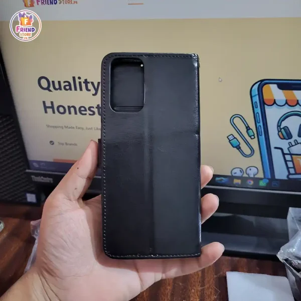 Infinix-hot-12-leather-flip-cover-and-case-friend-store (3) Infinix Hot 12 leather flip cover
