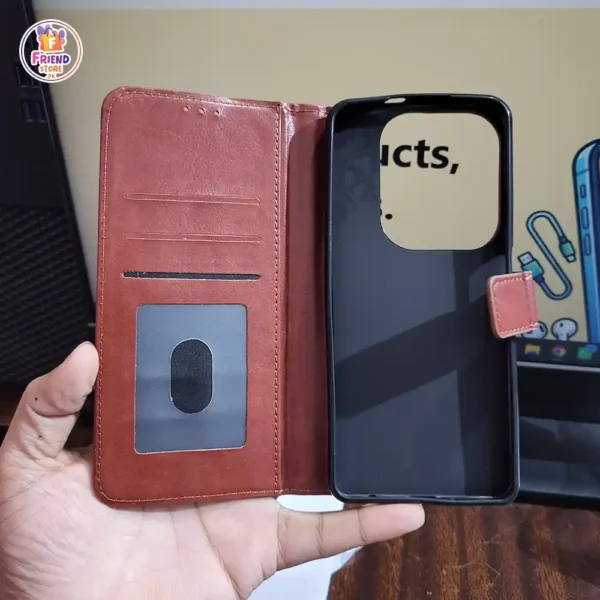 Infinix-hot-40-leather-flip-cover-and-case-friend-store (1) Infinix Hot 40 Leather Flip Cover