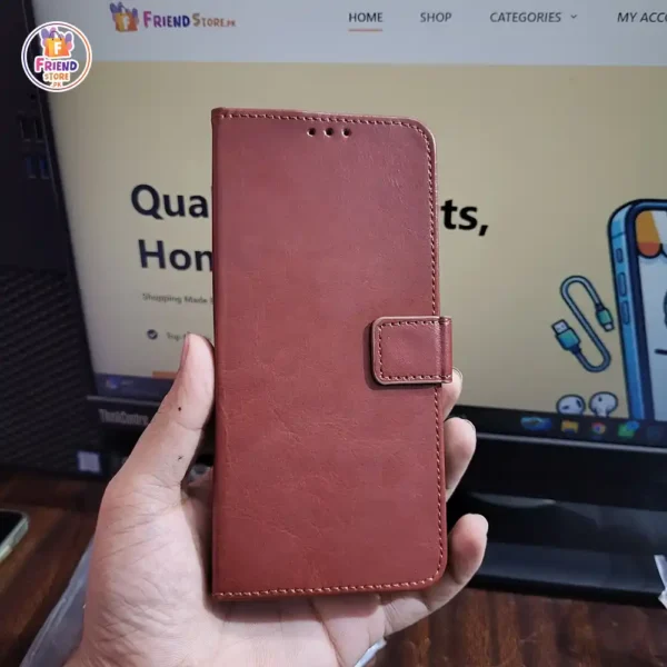 Infinix-hot-40-leather-flip-cover-and-case-friend-store (2) Infinix Hot 40 Leather Flip Cover