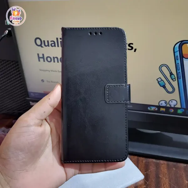 Oppo-A15-leather-flip-cover-and-case-friend-store (2) Oppo A15 leather flip cover