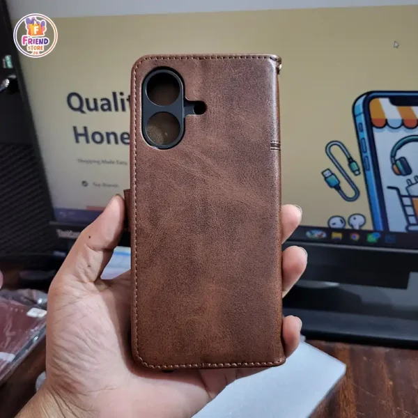 Realme-note-60-leather-flip-cover-and-case-friend-store (6) Realme Note 60 Leather Flip Case