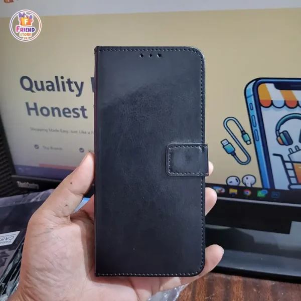 Samsung-Galaxy-A16-leather-flip-cover-and-case-friend-store (2) Samsung Galaxy A16 leather flip cover