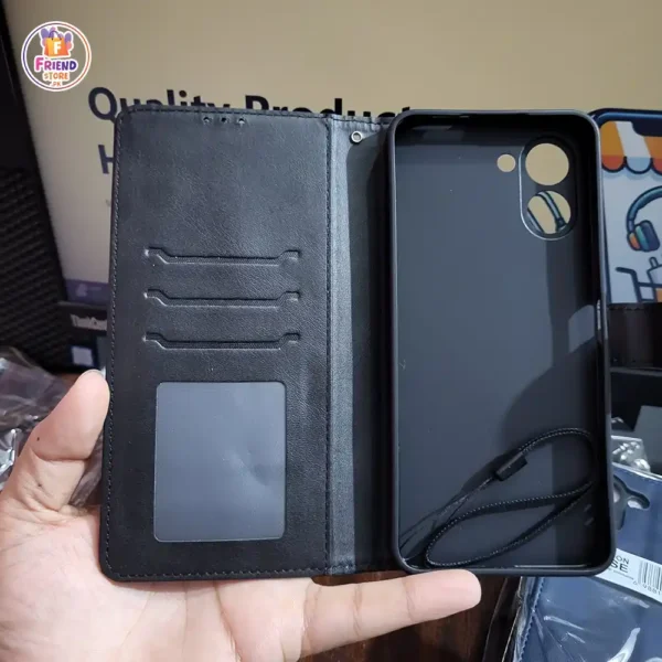 Tecno-spark-go-3-leather-flip-cover-and-case-friend-store (1) Tecno Spark Go 3 Leather Case