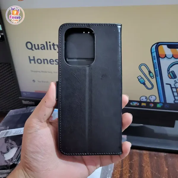 Xiaomi-Redmi-13-leather-flip-cover-and-case-friend-store (3) Xiaomi Redmi 13 leather flip cover