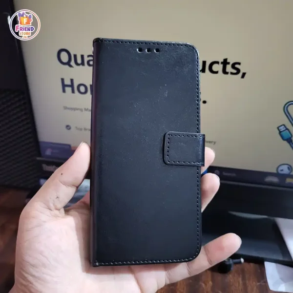 google-pixel-7a-leather-flip-cover-and-case-friend-store (2) Google Pixel 7a Leather Case