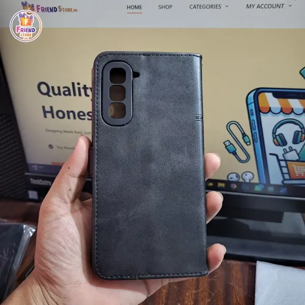 infinix-hot-70-leather-flip-cover-and-case-friend-store (3) Infinix Hot 70 leather flip cover